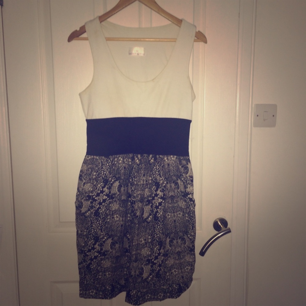Adam & Eve black and white skater dress